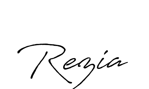 The best way (Antro_Vectra_Bolder) to make a short signature is to pick only two or three words in your name. The name Rezia include a total of six letters. For converting this name. Rezia signature style 7 images and pictures png