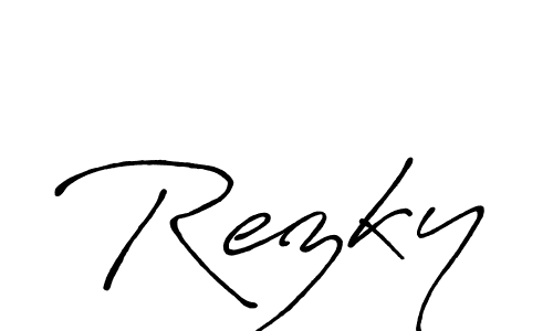 You can use this online signature creator to create a handwritten signature for the name Rezky. This is the best online autograph maker. Rezky signature style 7 images and pictures png