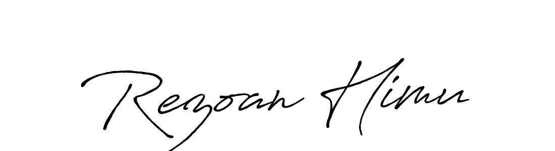 How to Draw Rezoan Himu signature style? Antro_Vectra_Bolder is a latest design signature styles for name Rezoan Himu. Rezoan Himu signature style 7 images and pictures png