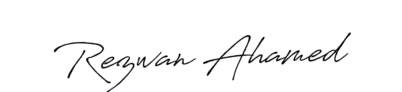 Use a signature maker to create a handwritten signature online. With this signature software, you can design (Antro_Vectra_Bolder) your own signature for name Rezwan Ahamed. Rezwan Ahamed signature style 7 images and pictures png