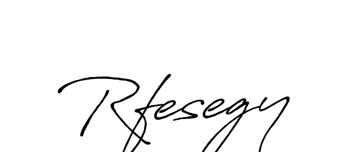 Make a beautiful signature design for name Rfesegy. With this signature (Antro_Vectra_Bolder) style, you can create a handwritten signature for free. Rfesegy signature style 7 images and pictures png