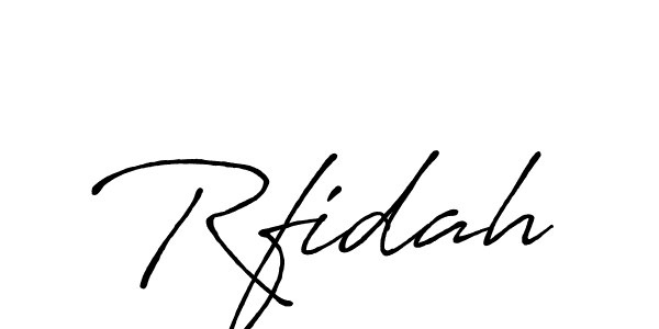 Antro_Vectra_Bolder is a professional signature style that is perfect for those who want to add a touch of class to their signature. It is also a great choice for those who want to make their signature more unique. Get Rfidah name to fancy signature for free. Rfidah signature style 7 images and pictures png