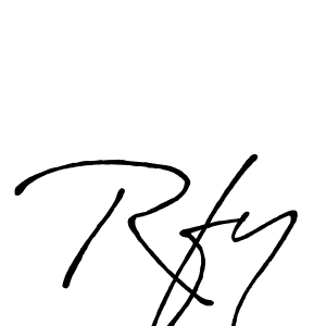 Design your own signature with our free online signature maker. With this signature software, you can create a handwritten (Antro_Vectra_Bolder) signature for name Rfy. Rfy signature style 7 images and pictures png