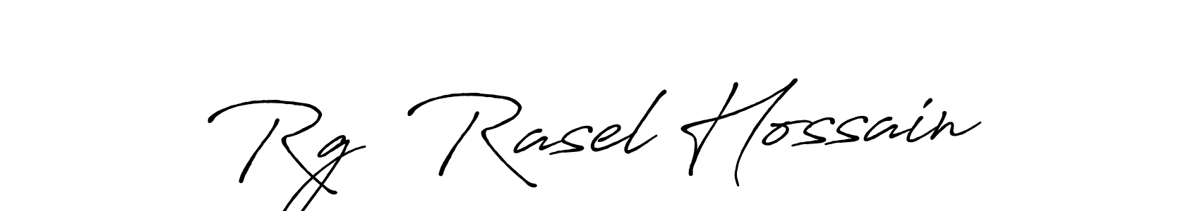 It looks lik you need a new signature style for name Rg  Rasel Hossain. Design unique handwritten (Antro_Vectra_Bolder) signature with our free signature maker in just a few clicks. Rg  Rasel Hossain signature style 7 images and pictures png