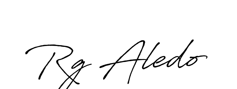 Create a beautiful signature design for name Rg Aledo. With this signature (Antro_Vectra_Bolder) fonts, you can make a handwritten signature for free. Rg Aledo signature style 7 images and pictures png