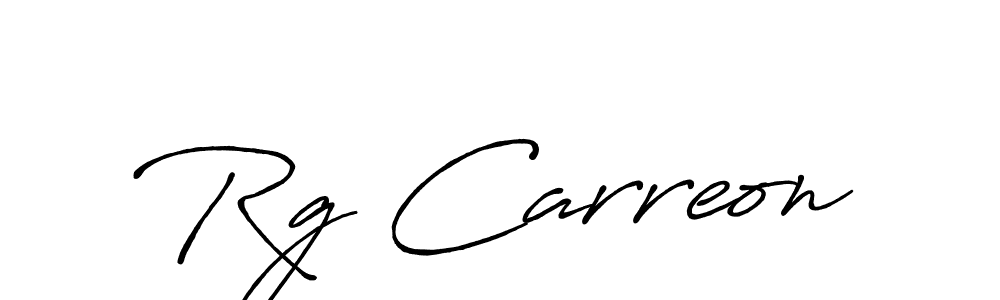 Similarly Antro_Vectra_Bolder is the best handwritten signature design. Signature creator online .You can use it as an online autograph creator for name Rg Carreon. Rg Carreon signature style 7 images and pictures png