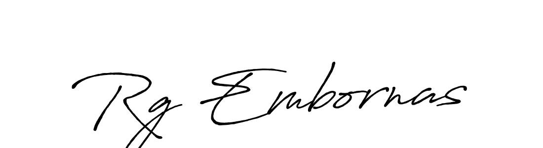 Make a beautiful signature design for name Rg Embornas. Use this online signature maker to create a handwritten signature for free. Rg Embornas signature style 7 images and pictures png