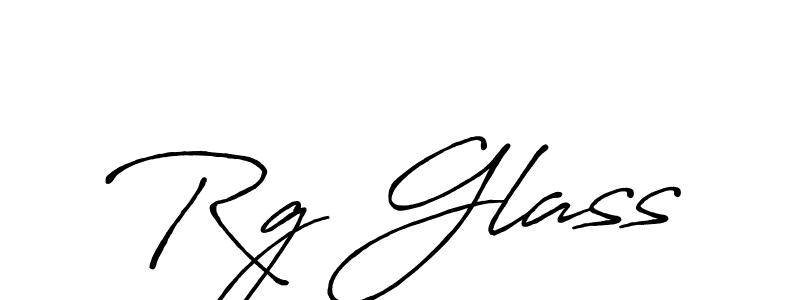 Create a beautiful signature design for name Rg Glass. With this signature (Antro_Vectra_Bolder) fonts, you can make a handwritten signature for free. Rg Glass signature style 7 images and pictures png