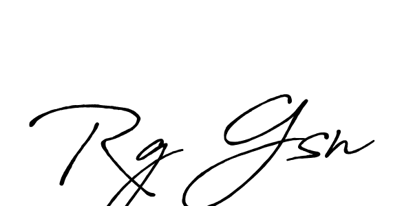 Create a beautiful signature design for name Rg Gsn. With this signature (Antro_Vectra_Bolder) fonts, you can make a handwritten signature for free. Rg Gsn signature style 7 images and pictures png