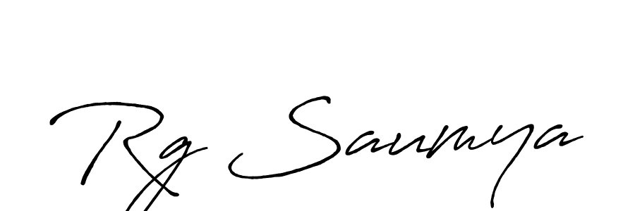 if you are searching for the best signature style for your name Rg Saumya. so please give up your signature search. here we have designed multiple signature styles  using Antro_Vectra_Bolder. Rg Saumya signature style 7 images and pictures png