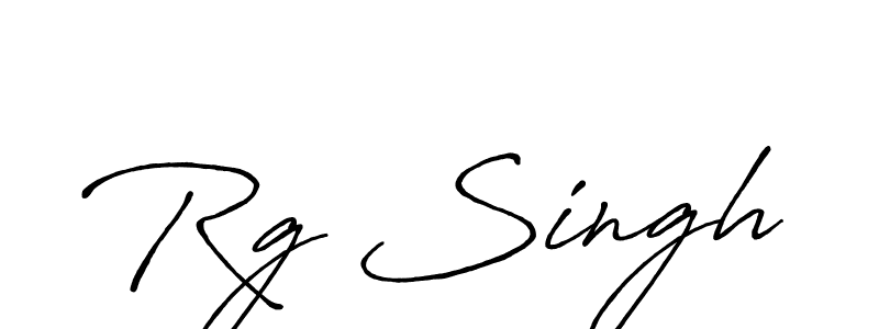 Use a signature maker to create a handwritten signature online. With this signature software, you can design (Antro_Vectra_Bolder) your own signature for name Rg Singh. Rg Singh signature style 7 images and pictures png