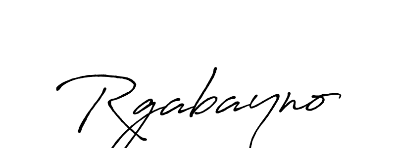 Make a beautiful signature design for name Rgabayno. With this signature (Antro_Vectra_Bolder) style, you can create a handwritten signature for free. Rgabayno signature style 7 images and pictures png