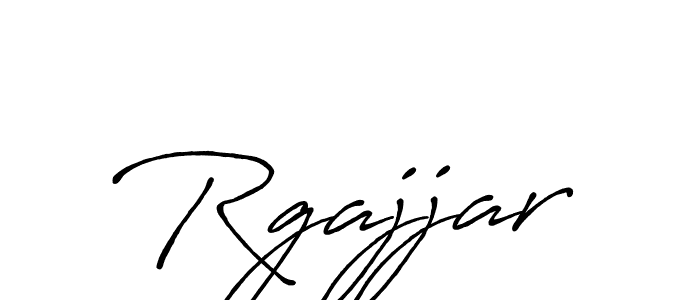 Rgajjar stylish signature style. Best Handwritten Sign (Antro_Vectra_Bolder) for my name. Handwritten Signature Collection Ideas for my name Rgajjar. Rgajjar signature style 7 images and pictures png