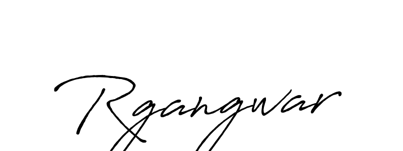 Make a beautiful signature design for name Rgangwar. With this signature (Antro_Vectra_Bolder) style, you can create a handwritten signature for free. Rgangwar signature style 7 images and pictures png