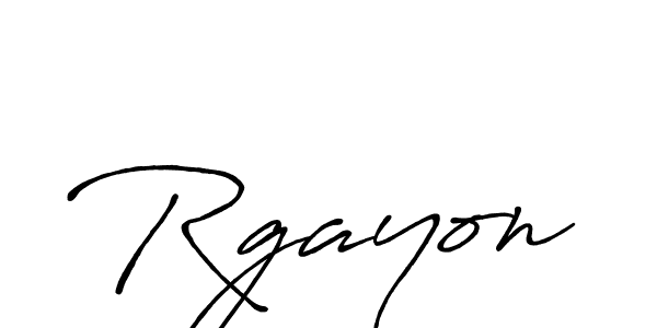 Make a beautiful signature design for name Rgayon. With this signature (Antro_Vectra_Bolder) style, you can create a handwritten signature for free. Rgayon signature style 7 images and pictures png