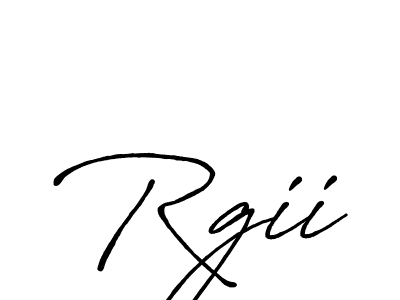 Use a signature maker to create a handwritten signature online. With this signature software, you can design (Antro_Vectra_Bolder) your own signature for name Rgii. Rgii signature style 7 images and pictures png