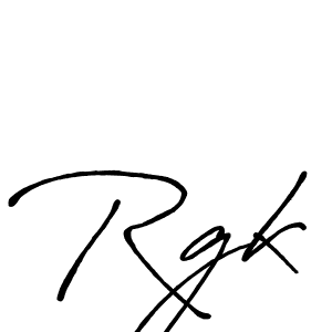 Make a beautiful signature design for name Rgk. With this signature (Antro_Vectra_Bolder) style, you can create a handwritten signature for free. Rgk signature style 7 images and pictures png