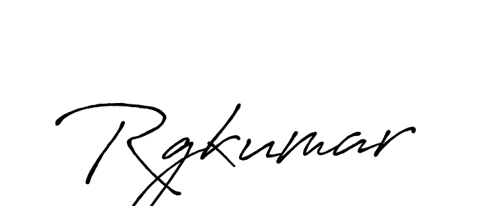 Rgkumar stylish signature style. Best Handwritten Sign (Antro_Vectra_Bolder) for my name. Handwritten Signature Collection Ideas for my name Rgkumar. Rgkumar signature style 7 images and pictures png