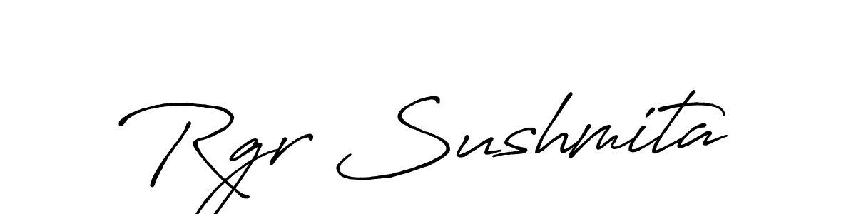 Make a short Rgr Sushmita signature style. Manage your documents anywhere anytime using Antro_Vectra_Bolder. Create and add eSignatures, submit forms, share and send files easily. Rgr Sushmita signature style 7 images and pictures png