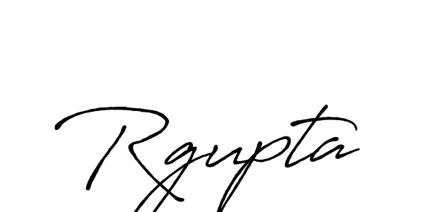 How to make Rgupta name signature. Use Antro_Vectra_Bolder style for creating short signs online. This is the latest handwritten sign. Rgupta signature style 7 images and pictures png