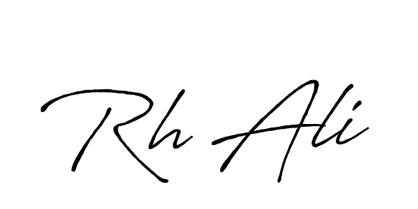 Create a beautiful signature design for name Rh Ali. With this signature (Antro_Vectra_Bolder) fonts, you can make a handwritten signature for free. Rh Ali signature style 7 images and pictures png