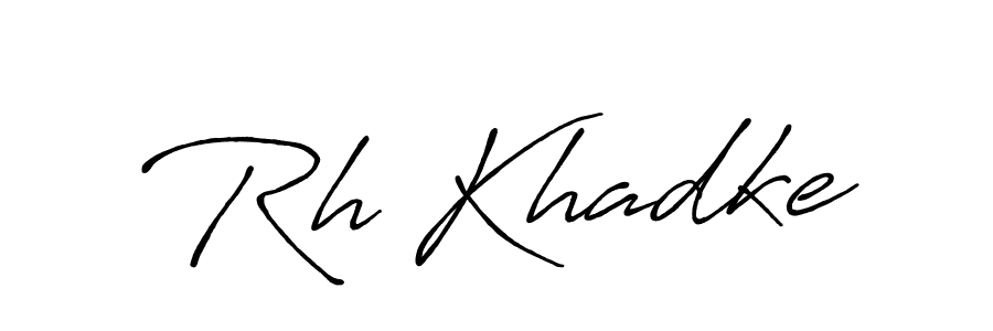 The best way (Antro_Vectra_Bolder) to make a short signature is to pick only two or three words in your name. The name Rh Khadke include a total of six letters. For converting this name. Rh Khadke signature style 7 images and pictures png