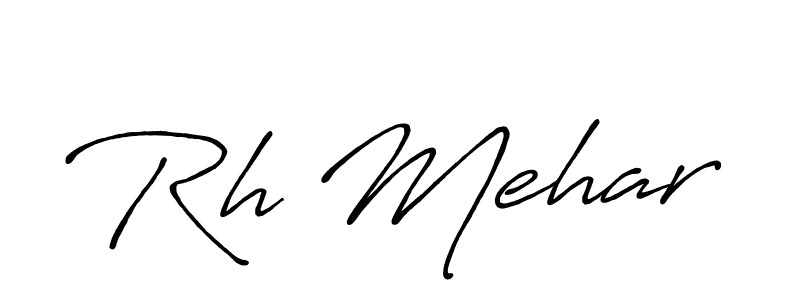 It looks lik you need a new signature style for name Rh Mehar. Design unique handwritten (Antro_Vectra_Bolder) signature with our free signature maker in just a few clicks. Rh Mehar signature style 7 images and pictures png