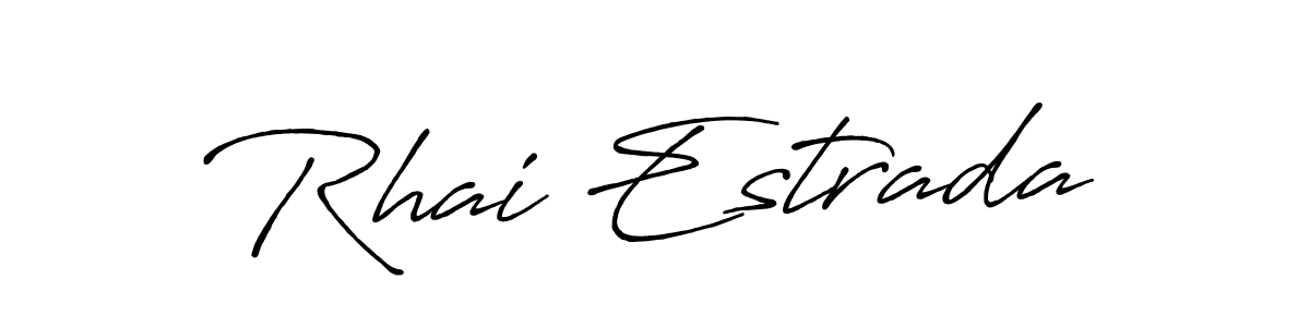 It looks lik you need a new signature style for name Rhai Estrada. Design unique handwritten (Antro_Vectra_Bolder) signature with our free signature maker in just a few clicks. Rhai Estrada signature style 7 images and pictures png