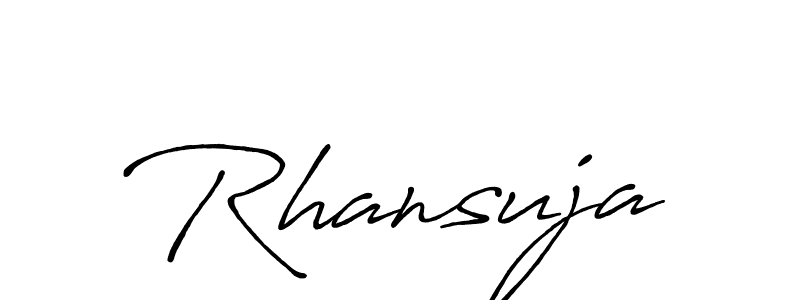 Similarly Antro_Vectra_Bolder is the best handwritten signature design. Signature creator online .You can use it as an online autograph creator for name Rhansuja. Rhansuja signature style 7 images and pictures png