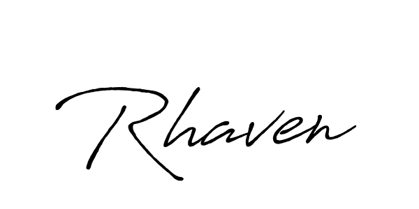 How to make Rhaven signature? Antro_Vectra_Bolder is a professional autograph style. Create handwritten signature for Rhaven name. Rhaven signature style 7 images and pictures png