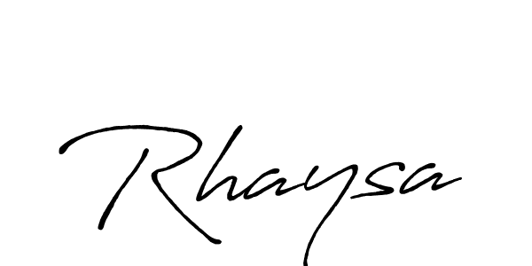 How to make Rhaysa name signature. Use Antro_Vectra_Bolder style for creating short signs online. This is the latest handwritten sign. Rhaysa signature style 7 images and pictures png