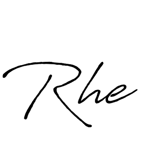 Also we have Rhe name is the best signature style. Create professional handwritten signature collection using Antro_Vectra_Bolder autograph style. Rhe signature style 7 images and pictures png