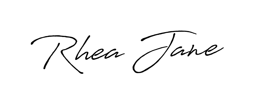 You should practise on your own different ways (Antro_Vectra_Bolder) to write your name (Rhea Jane) in signature. don't let someone else do it for you. Rhea Jane signature style 7 images and pictures png