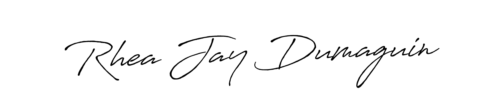 Also You can easily find your signature by using the search form. We will create Rhea Jay Dumaguin name handwritten signature images for you free of cost using Antro_Vectra_Bolder sign style. Rhea Jay Dumaguin signature style 7 images and pictures png