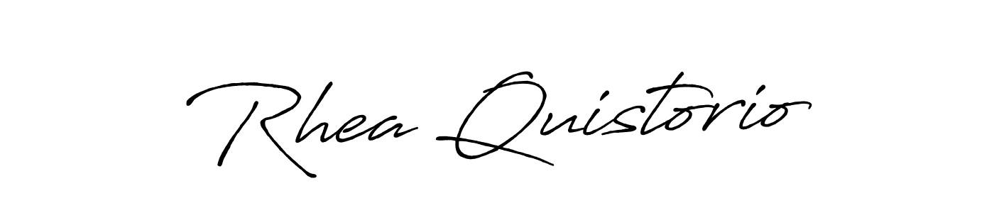 Use a signature maker to create a handwritten signature online. With this signature software, you can design (Antro_Vectra_Bolder) your own signature for name Rhea Quistorio. Rhea Quistorio signature style 7 images and pictures png