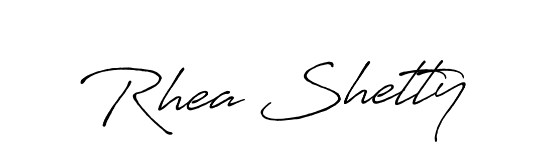 Use a signature maker to create a handwritten signature online. With this signature software, you can design (Antro_Vectra_Bolder) your own signature for name Rhea Shetty. Rhea Shetty signature style 7 images and pictures png