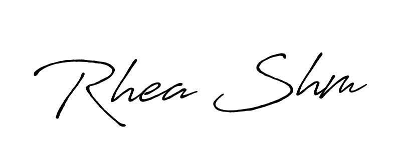 if you are searching for the best signature style for your name Rhea Shm. so please give up your signature search. here we have designed multiple signature styles  using Antro_Vectra_Bolder. Rhea Shm signature style 7 images and pictures png