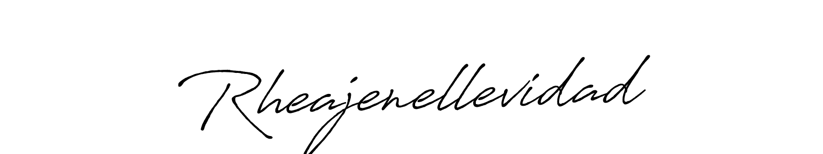 if you are searching for the best signature style for your name Rheajenellevidad. so please give up your signature search. here we have designed multiple signature styles  using Antro_Vectra_Bolder. Rheajenellevidad signature style 7 images and pictures png
