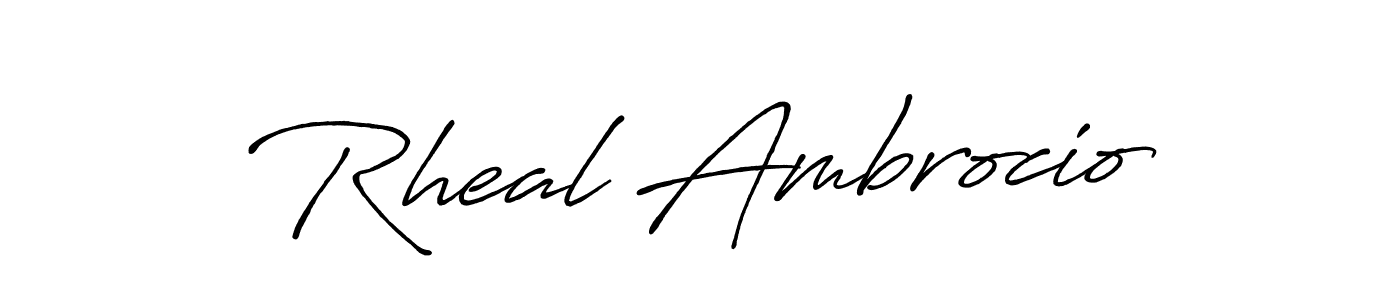 How to Draw Rheal Ambrocio signature style? Antro_Vectra_Bolder is a latest design signature styles for name Rheal Ambrocio. Rheal Ambrocio signature style 7 images and pictures png