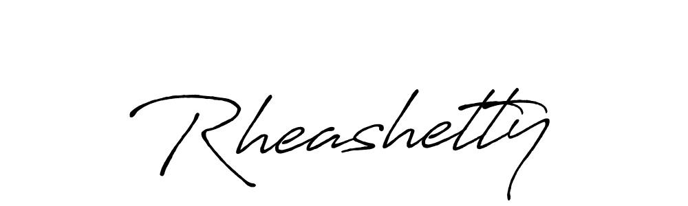 if you are searching for the best signature style for your name Rheashetty. so please give up your signature search. here we have designed multiple signature styles  using Antro_Vectra_Bolder. Rheashetty signature style 7 images and pictures png