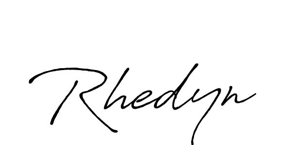 How to make Rhedyn signature? Antro_Vectra_Bolder is a professional autograph style. Create handwritten signature for Rhedyn name. Rhedyn signature style 7 images and pictures png