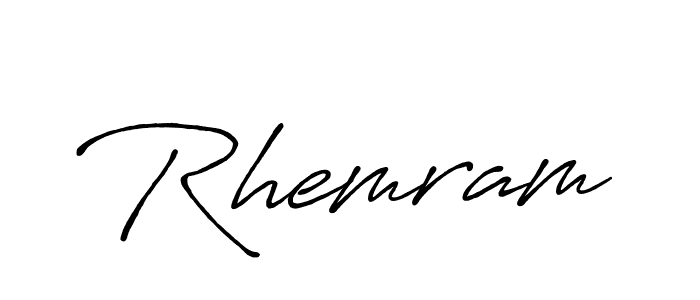 Antro_Vectra_Bolder is a professional signature style that is perfect for those who want to add a touch of class to their signature. It is also a great choice for those who want to make their signature more unique. Get Rhemram name to fancy signature for free. Rhemram signature style 7 images and pictures png