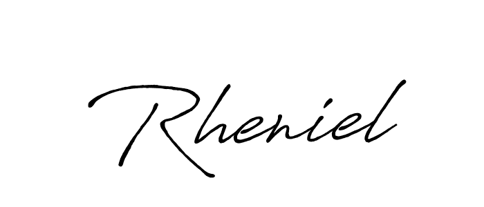 This is the best signature style for the Rheniel name. Also you like these signature font (Antro_Vectra_Bolder). Mix name signature. Rheniel signature style 7 images and pictures png
