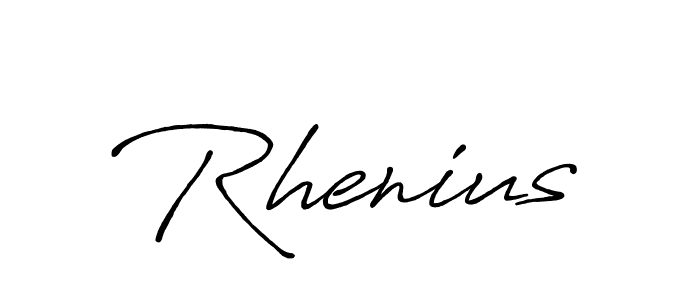 Rhenius stylish signature style. Best Handwritten Sign (Antro_Vectra_Bolder) for my name. Handwritten Signature Collection Ideas for my name Rhenius. Rhenius signature style 7 images and pictures png