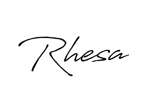 Also You can easily find your signature by using the search form. We will create Rhesa name handwritten signature images for you free of cost using Antro_Vectra_Bolder sign style. Rhesa signature style 7 images and pictures png