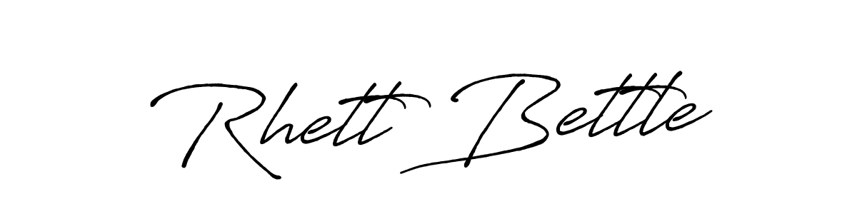 How to make Rhett Bettle name signature. Use Antro_Vectra_Bolder style for creating short signs online. This is the latest handwritten sign. Rhett Bettle signature style 7 images and pictures png
