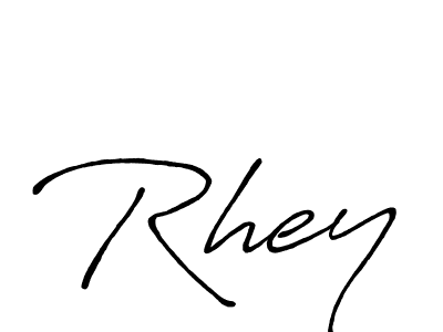 It looks lik you need a new signature style for name Rhey. Design unique handwritten (Antro_Vectra_Bolder) signature with our free signature maker in just a few clicks. Rhey signature style 7 images and pictures png