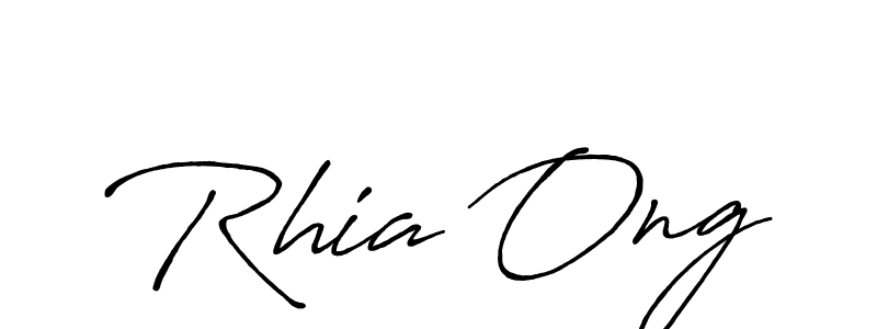 How to make Rhia Ong signature? Antro_Vectra_Bolder is a professional autograph style. Create handwritten signature for Rhia Ong name. Rhia Ong signature style 7 images and pictures png