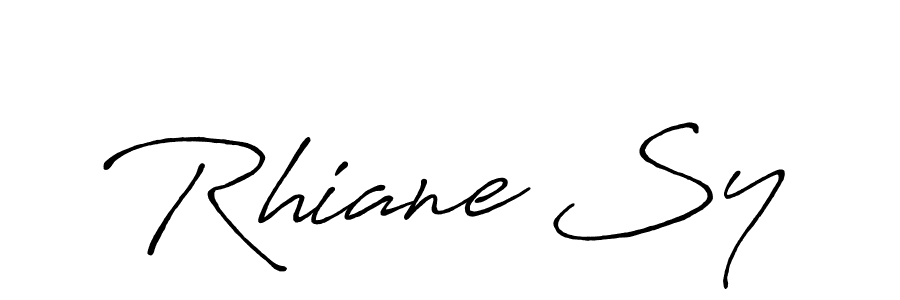 if you are searching for the best signature style for your name Rhiane Sy. so please give up your signature search. here we have designed multiple signature styles  using Antro_Vectra_Bolder. Rhiane Sy signature style 7 images and pictures png