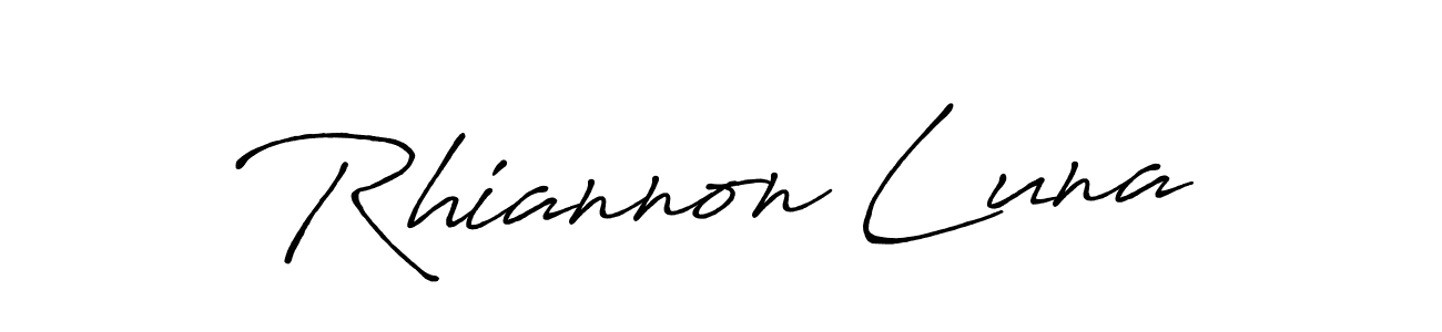 Use a signature maker to create a handwritten signature online. With this signature software, you can design (Antro_Vectra_Bolder) your own signature for name Rhiannon Luna. Rhiannon Luna signature style 7 images and pictures png